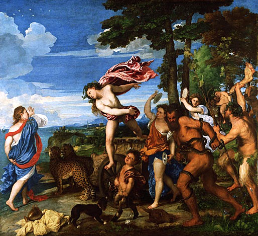 Bacchus und Ariadne von Tiziano Vecellio (ca. 1487-1576)